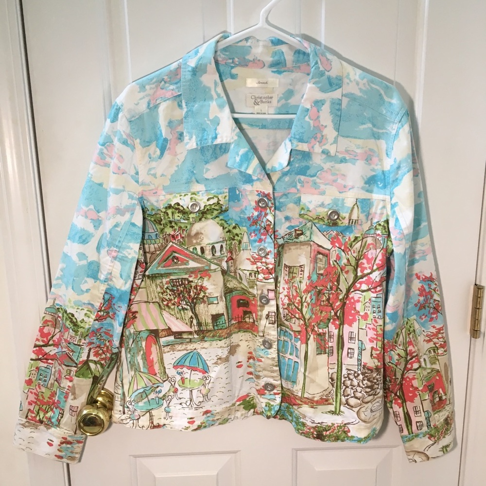 Christopher & Banks Unique Design Button Up Jacket - image 2